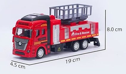Die cast 1:32 Scale City Fire Control Truck Toys for kids boys and girls-image-8