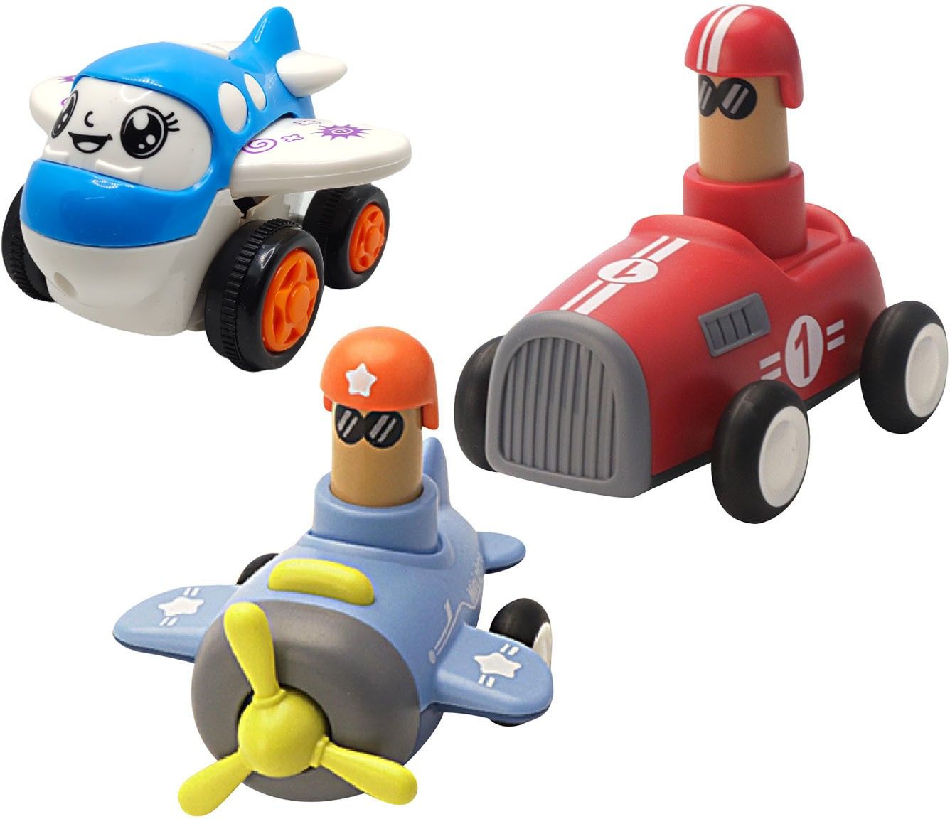 vaniha Unbreakable Four-Wheel Drive Friction Powered Diecast Toy Set-D200-picture-22