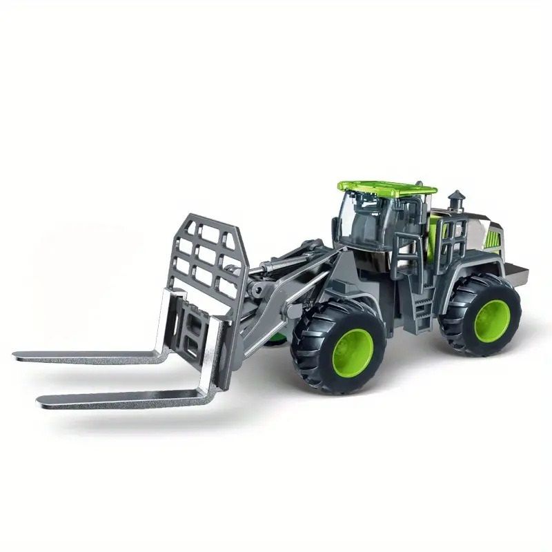 sarnav Die Cast Friction Powered Construction Forklift Truck Toy for Kids Push & Go-picture-14