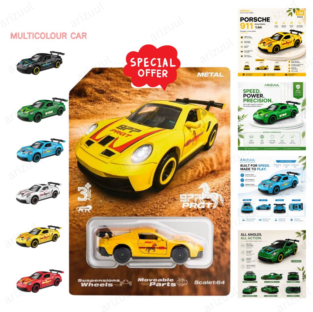 arizuul Porsche GT3 RS Premium Scale Racing Collectible Car-picture-41