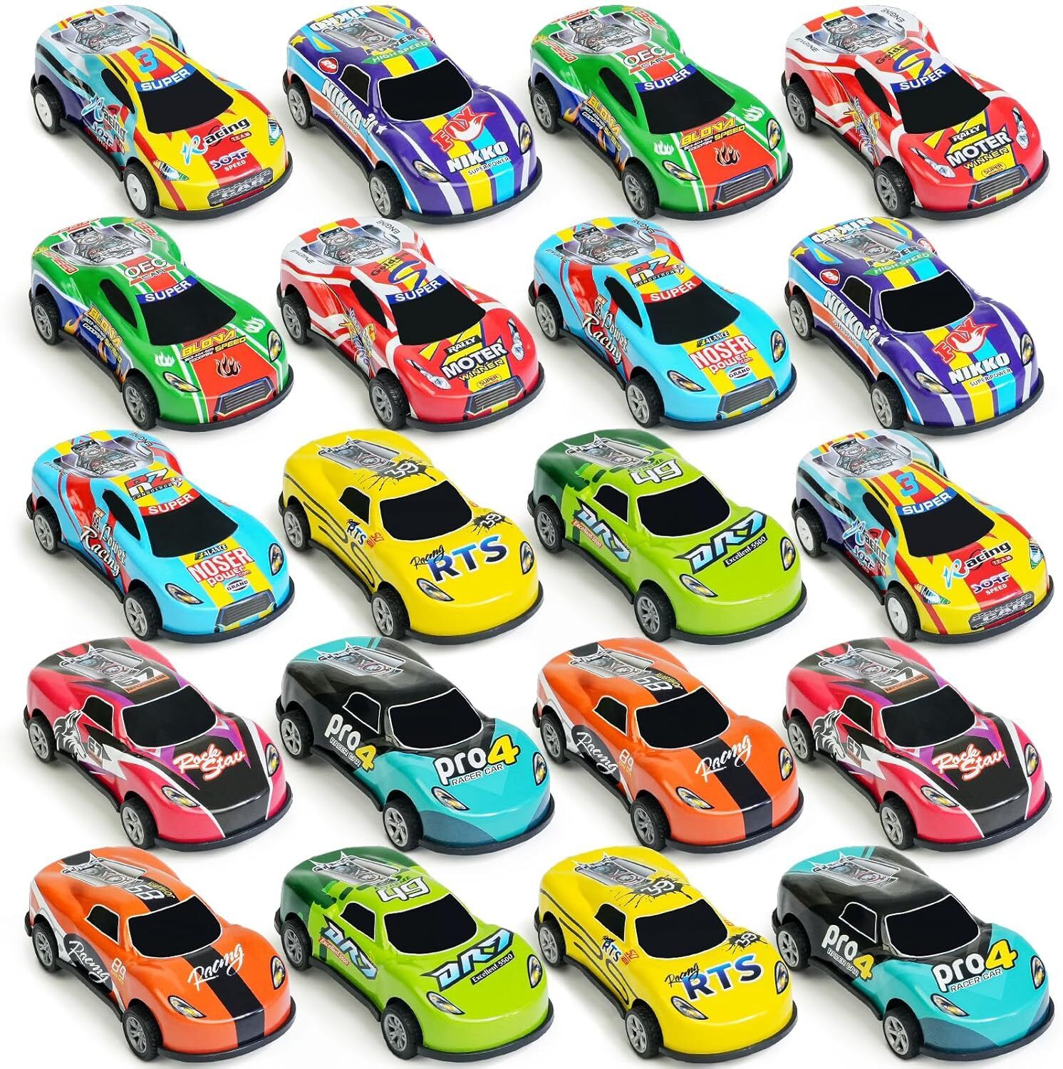 Mini Racing Die Cast Metal Car Toys for Boys Girls Kids