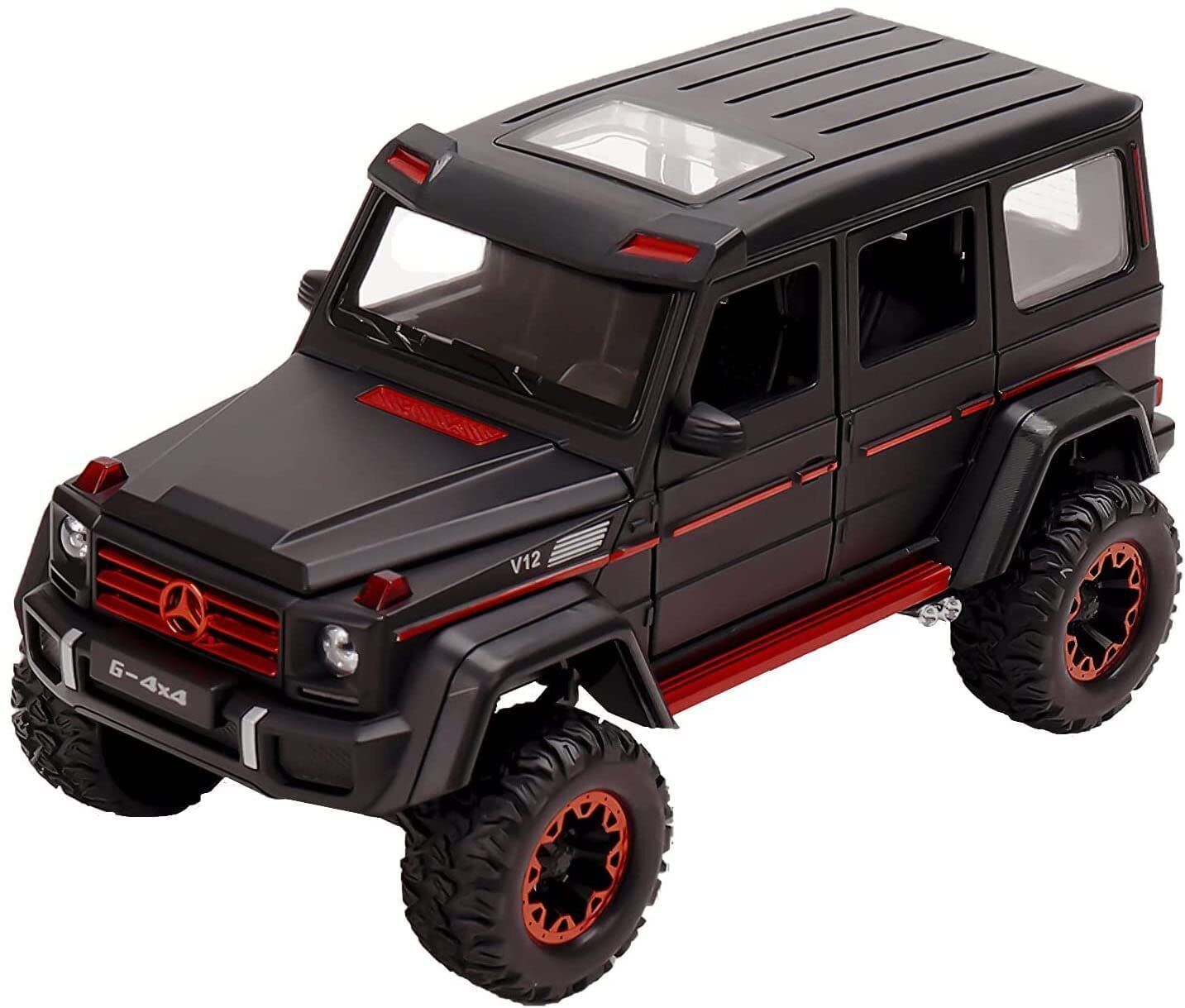 shivaaro Die Cast Model 4x4 G Klessa Metal Pull Back Car With Lights Sound Open Door-picture-30