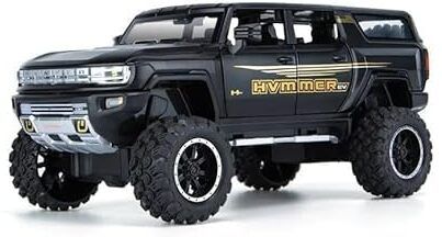 toyflezy Hummer EV Black Off-Road Die-Cast SUV Model with Monster Tires-picture-34