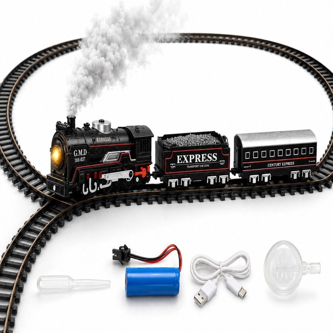 gautam toys Remote Control Electric Smoke Train Set-picture-10