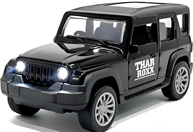 Metal Car 1: 32, Thar Roxx With Openable Door And Pull Back Function