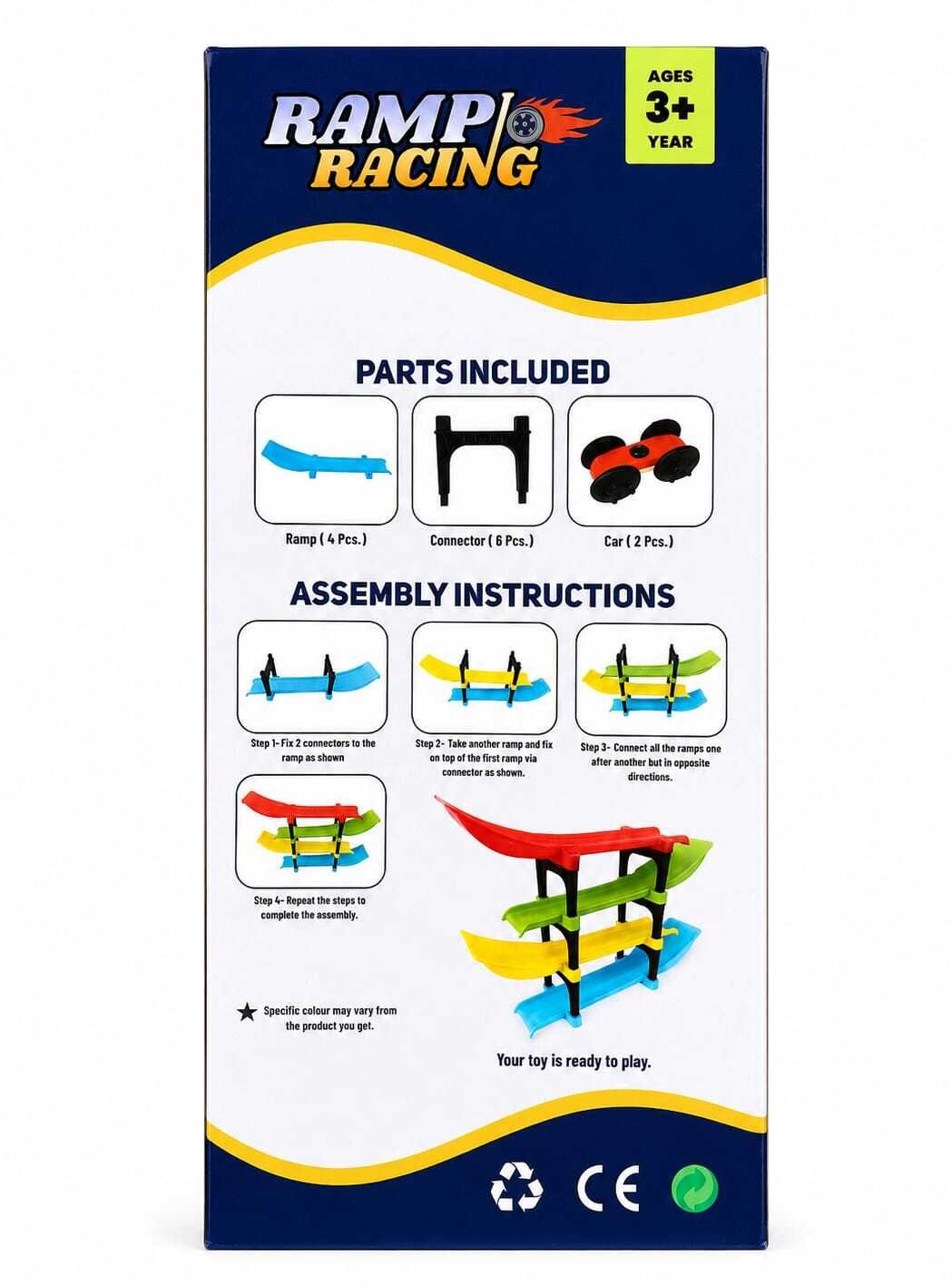 4 Racing Cars Track Playset | Ramp Race Toy for Boys & Girls | Birthday gift-image-32