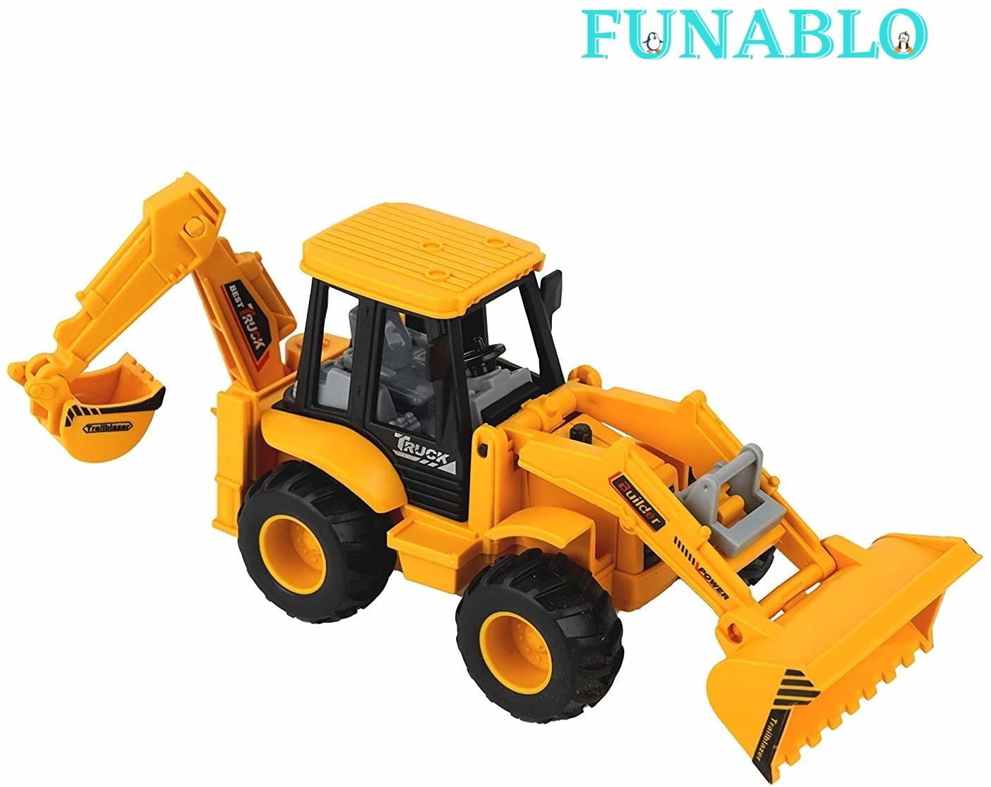 funablo Plastic Construction Realistic Engineer Vehicle Bulldozer Construction Toys-picture-15
