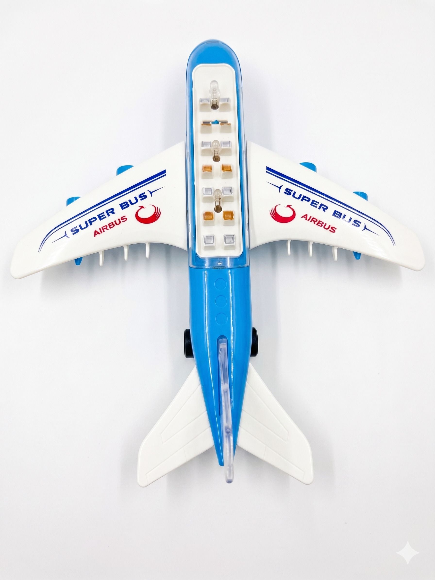 Airbus Toy Plane with 3D Flashing LED Lights Airplane Toy for Toddlers and Boys-image-49