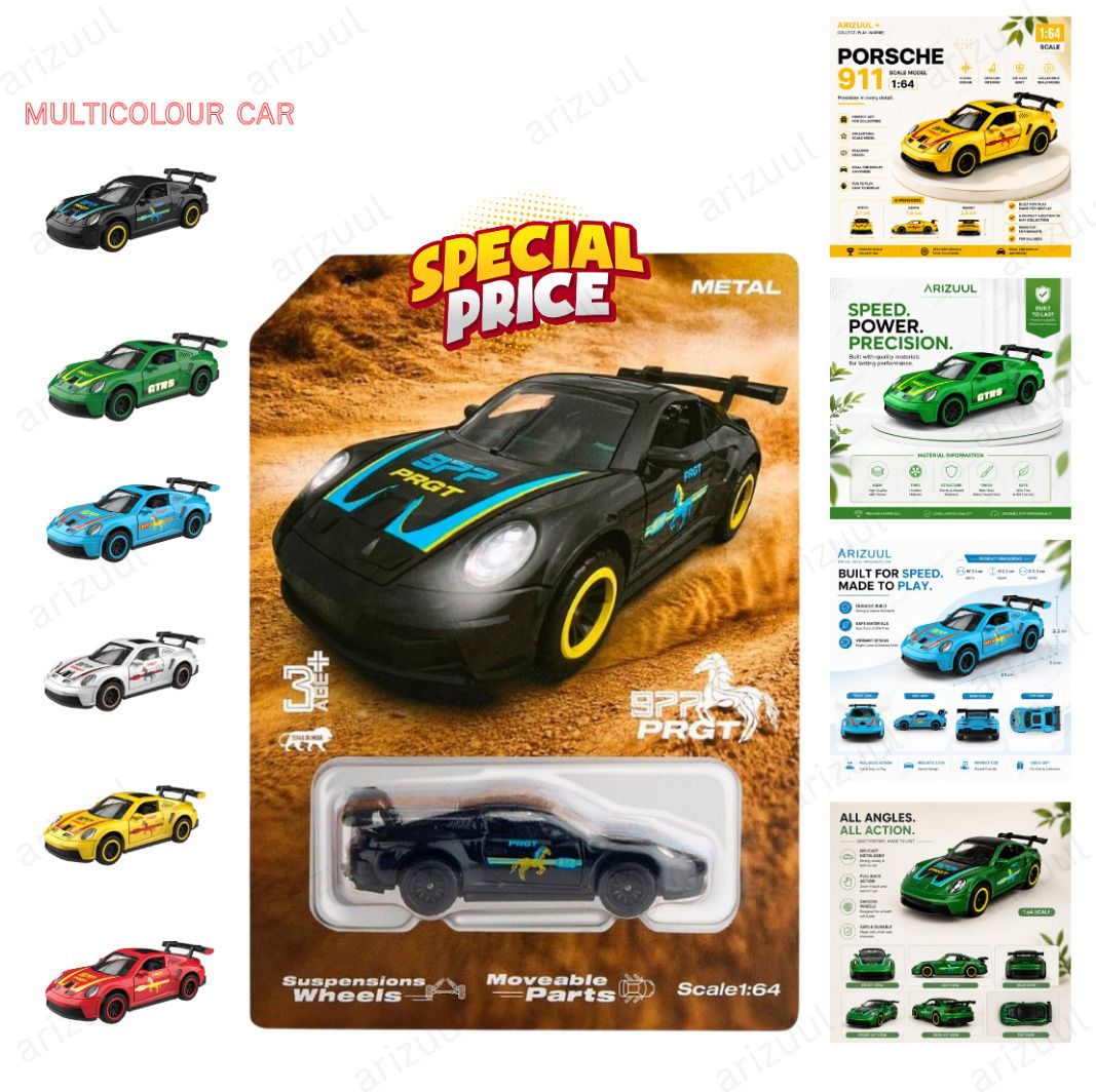 arizuul Porsche Mini Alloy Collector's Display Car-picture-44