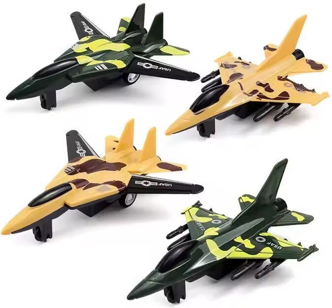 Simulate Mini Military Camouflage Battle Fighter Jet Model Toy-image-4