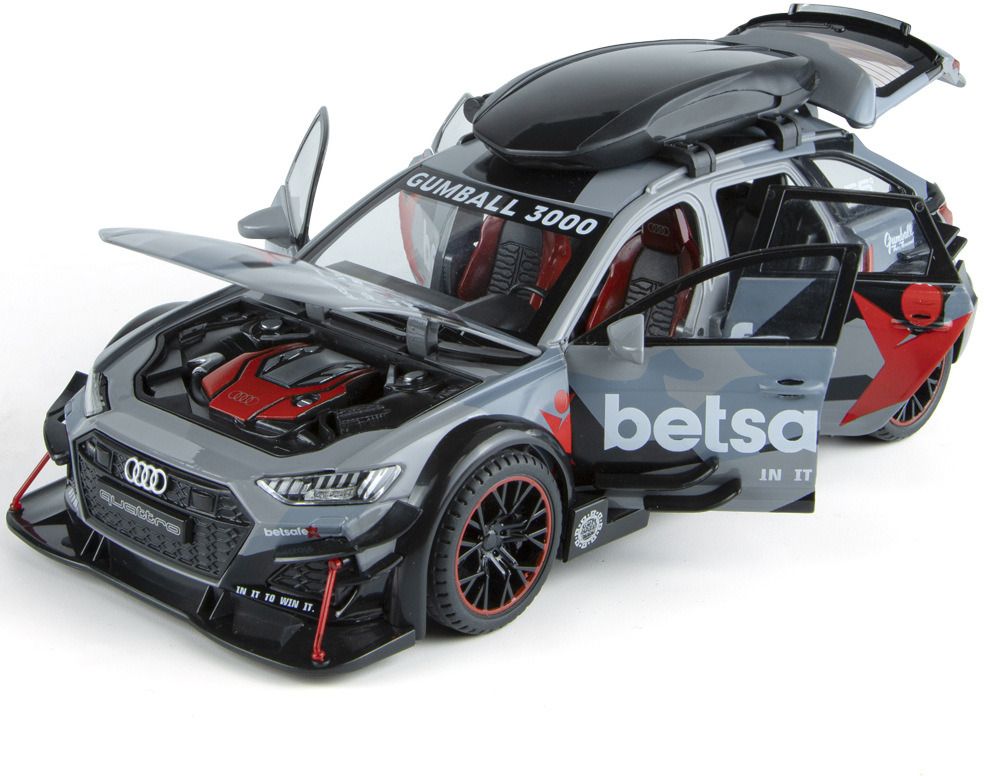 just craft 1:24 Audi Rs6 Modified Vehicles Car Model Toys Alloy Diecast With Pull Back-picture-15