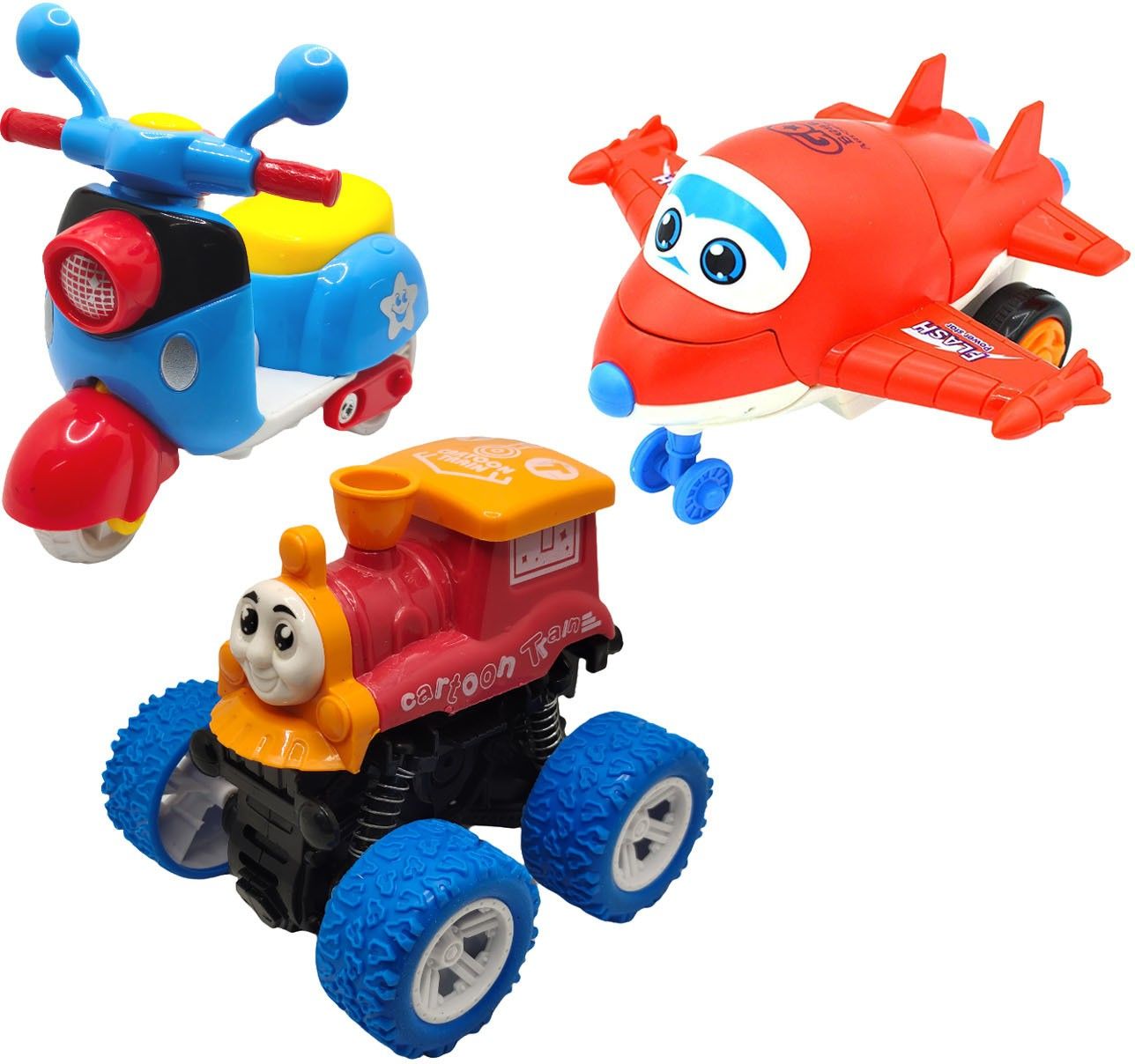 vaniha Unbreakable Four-Wheel Drive Friction Powered Diecast Toy Set-F26-picture-21