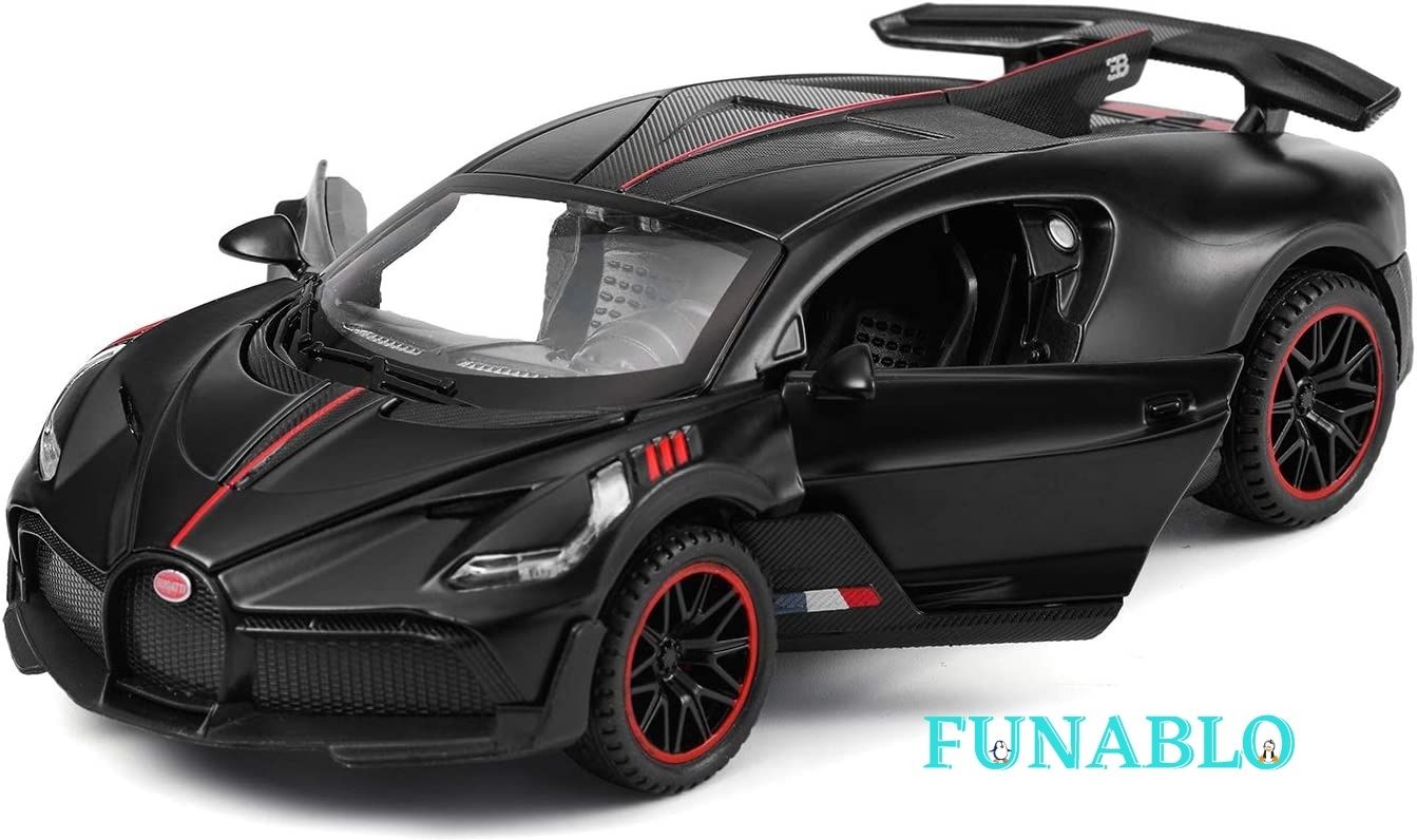 Bugatti Divo Diecast Metal Model Cars for Boy Toys Age 3-12 Pull Back Vehicles