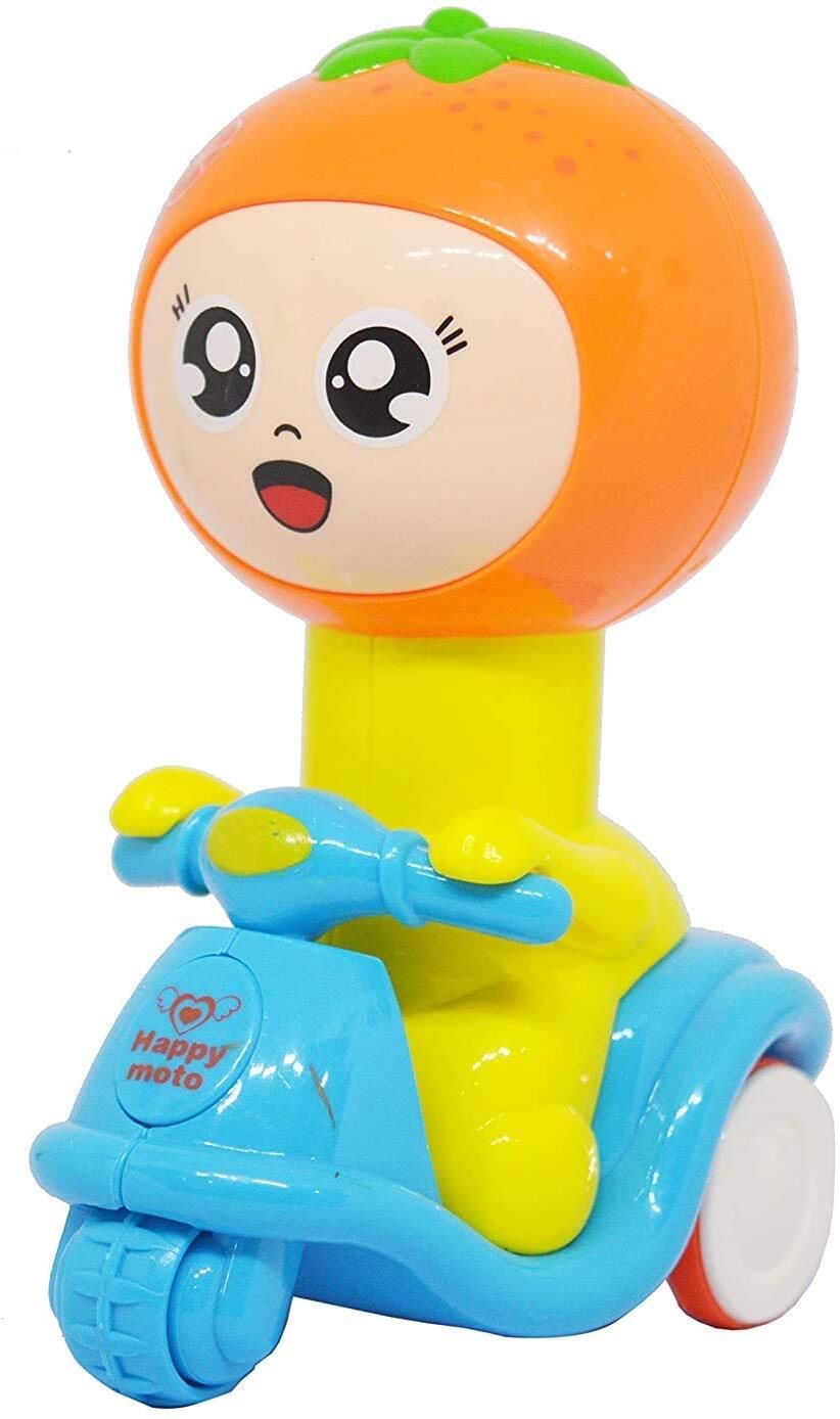 Fruit Cartoon Toddler Car Toy Push and Go Toy for Kids 1pic only (Multicolor)-image-20