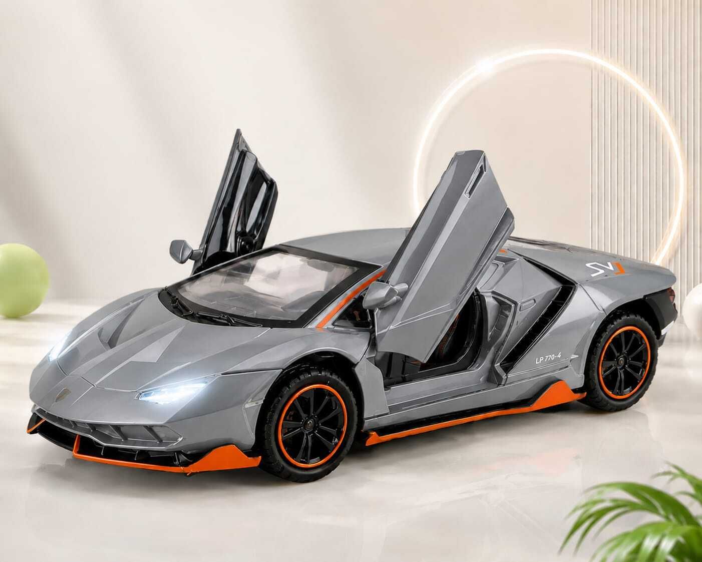 Pullback |Lamborghini|Toy Car|Openable Doors|Die cast Metal|Gift for kids a-image-11