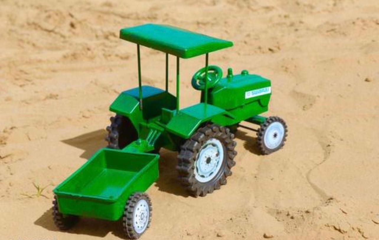 Farm Fun Express Tractor with Trolley Toy