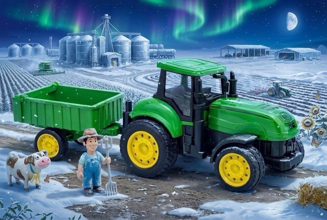 zuuluzrs green farm tractor Agricultural Vehicle for Kids-picture-16