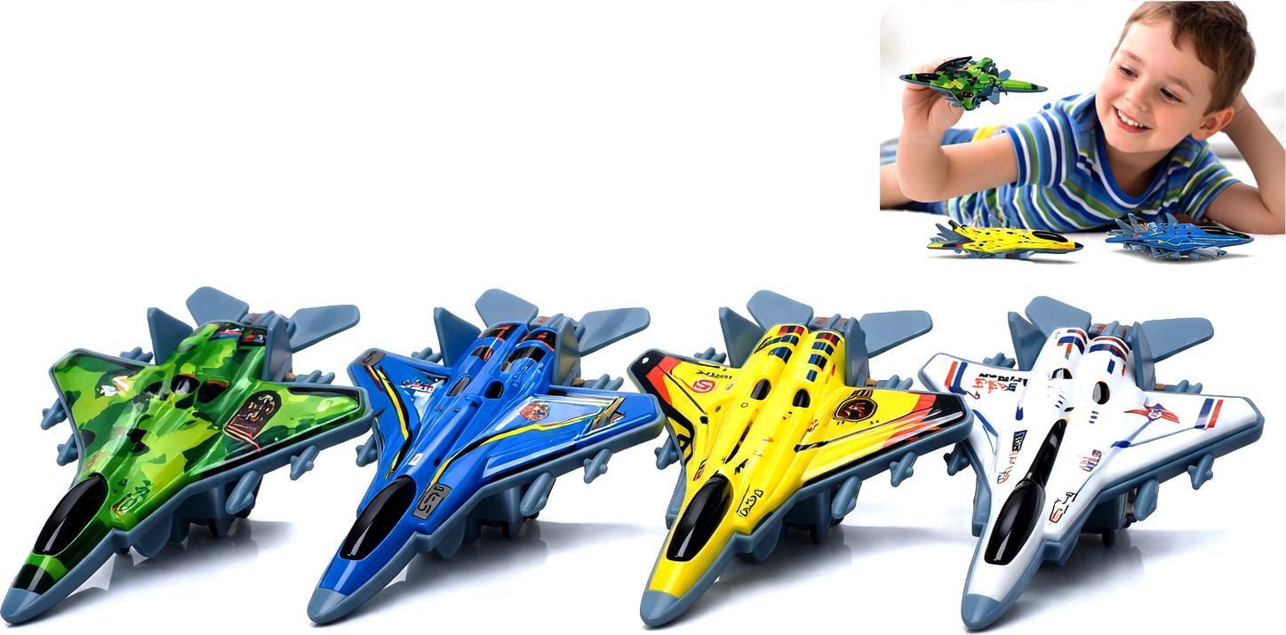 Premium Airplane Toy,Metal Body Pull Back Fighter Jets Smooth Wheel Friction,-image-37