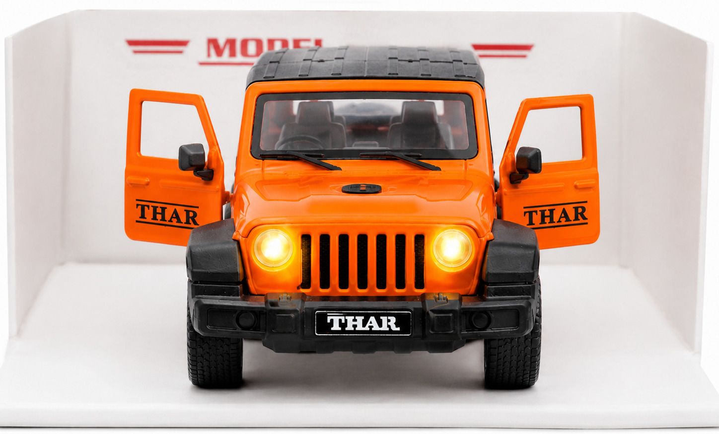 1:32 Die Cast SUV Toy Car with Light, Music, Pull Back & Openable Door-image-45