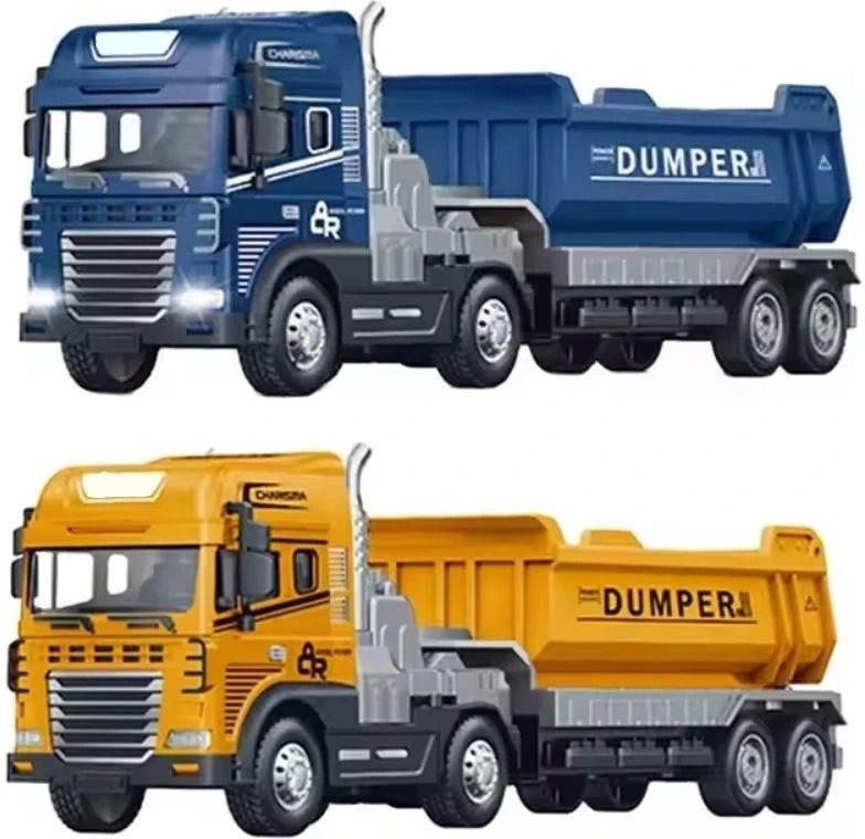 shipease Friction Power Dumper Transport Truck for Kids Construction Toy with Light Sound-picture-32