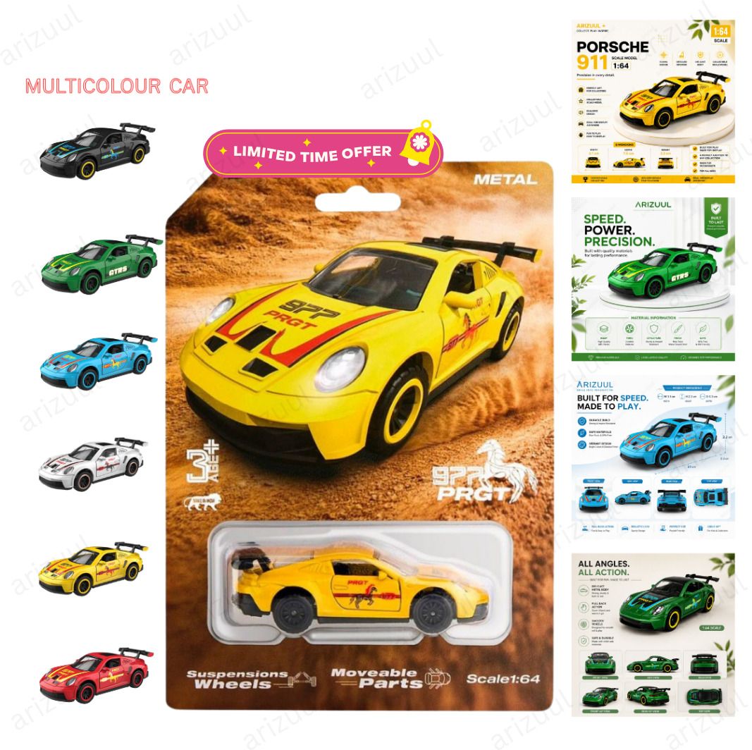 arizuul Porsche GT3 RS Luxury Mini Diecast Racing Vehicle-picture-23