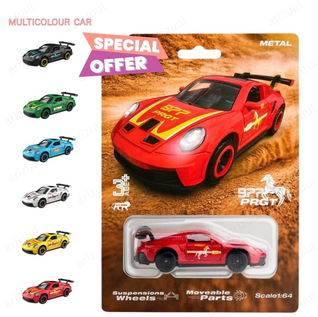 arizuul 1:64 Porsche Alloy Diecast Car Toy – Realistic Mini Sports Vehicle-picture-5