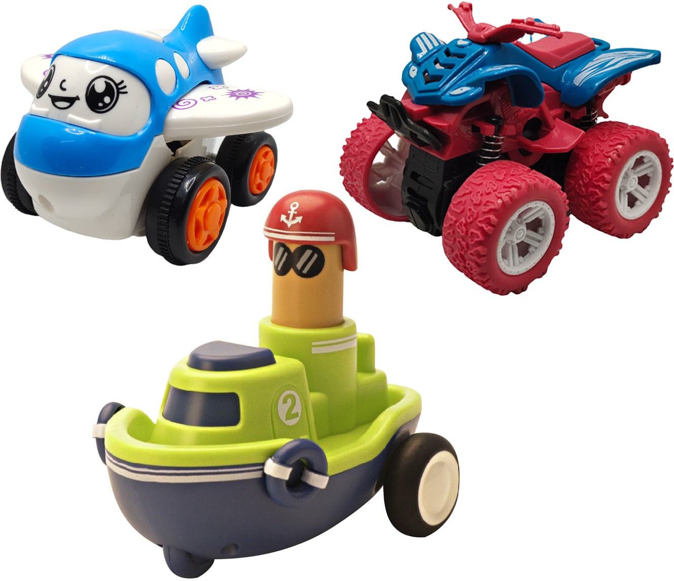 vaniha Unbreakable Four-Wheel Drive Friction Powered Diecast Toy Set-D188-picture-35