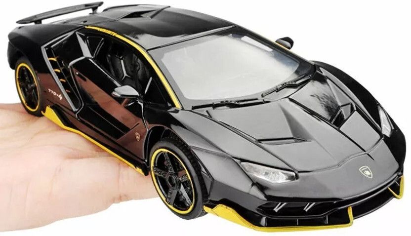 niyamat 1:32 Die Cast Super Sports Car with Scissor Doors Light Sound Pull Back Toy-picture-7