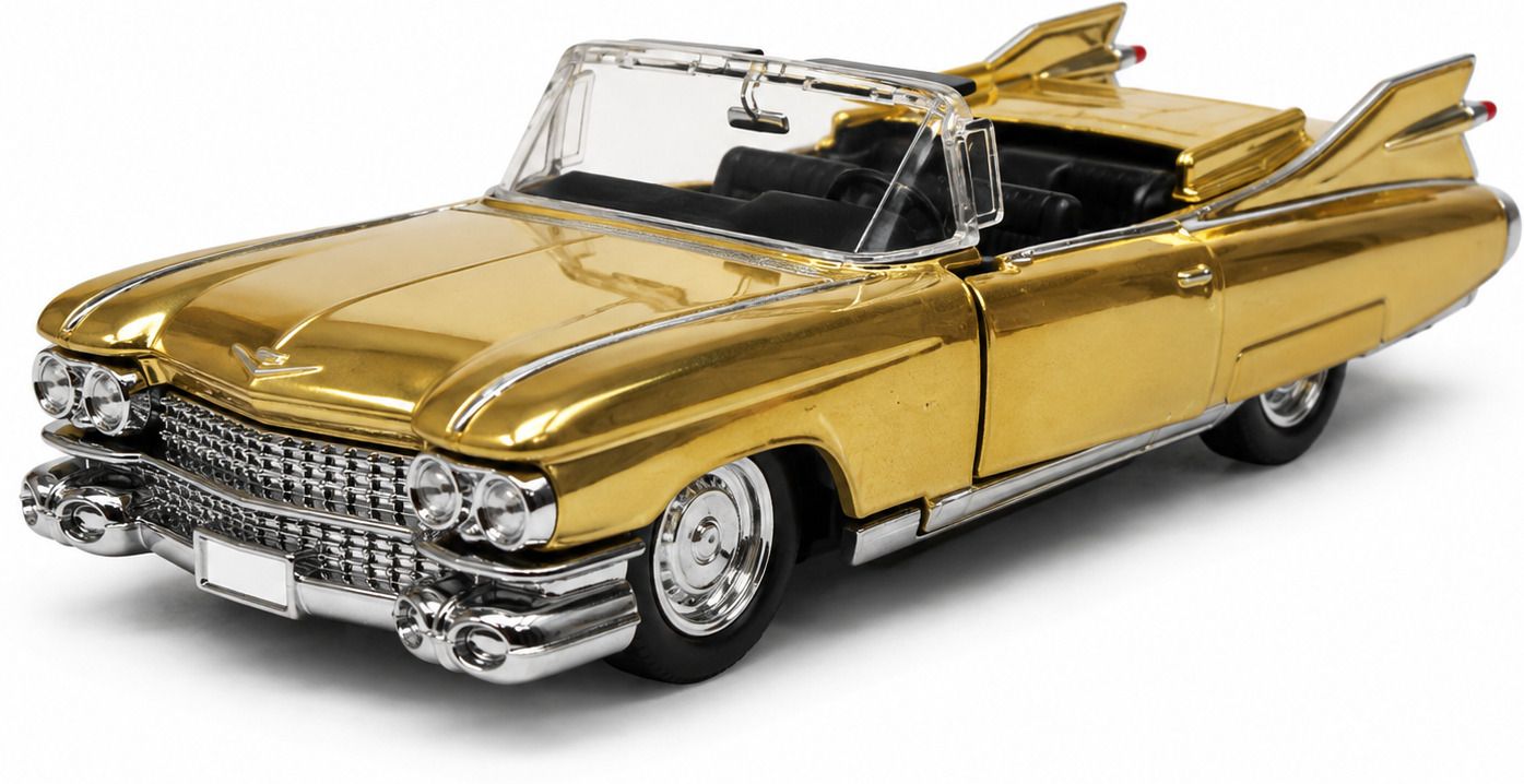 Premium Vintage Cadillac Style Die Cast Metal Car Toy-image-13