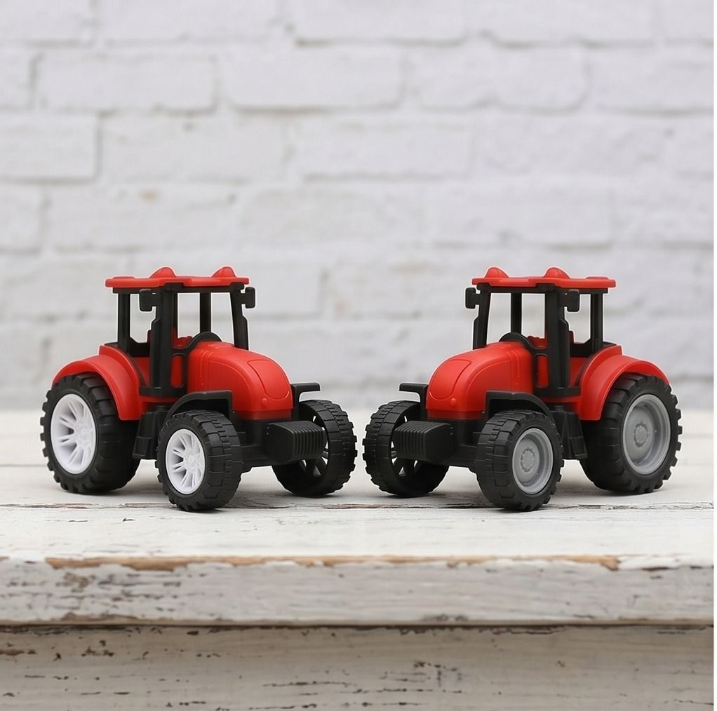 Kids Tractor Toy Farm Construction Plastic Wheels-image-35