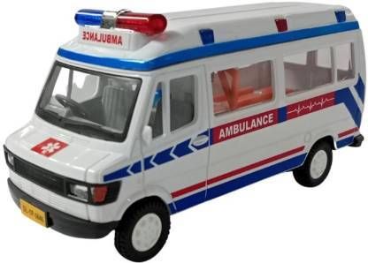 Ambulance TMP 207 ( Door Openable with detachable Stretcher) Bus Toy For Kids