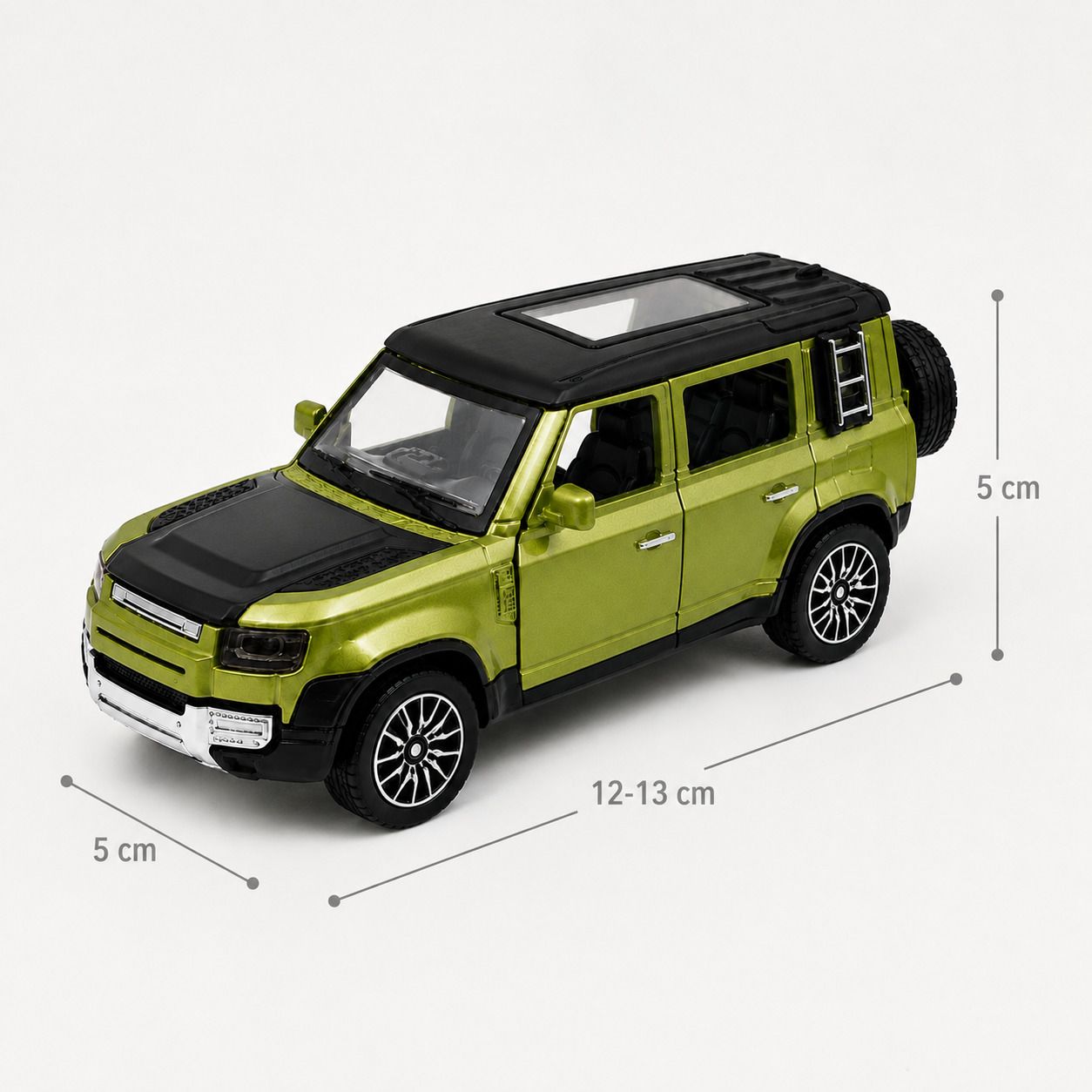 thriveonix Land Rover Defender 1:32 Metal Car With Openable Door,Light & Sound Car For Kid-picture-19