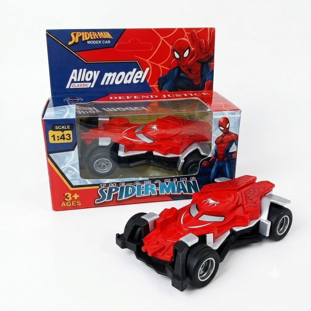 vanylife Spider-Man Hero Die-Cast Alloy Model Racing Car For Collectible, Kids-picture-28