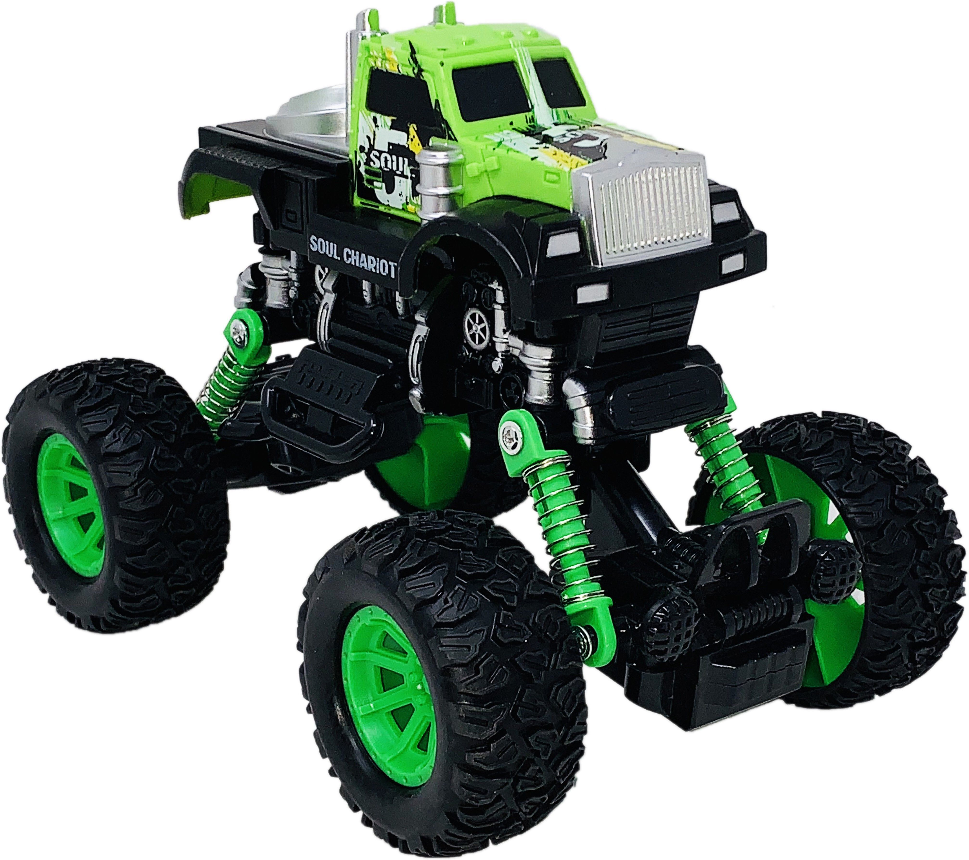 techzage Vehicle GRAFFITI OFF ROAD- GRREN BLACK -FRICTON CONTROL CAR-picture-25