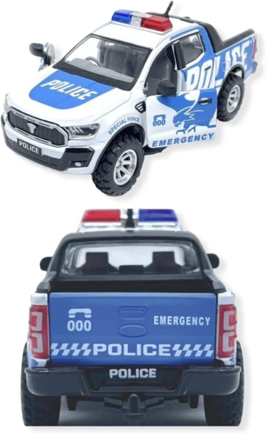 New Launch Pull Back Actions Blue Hawk Police Front Door Openable Car Toy-image-49