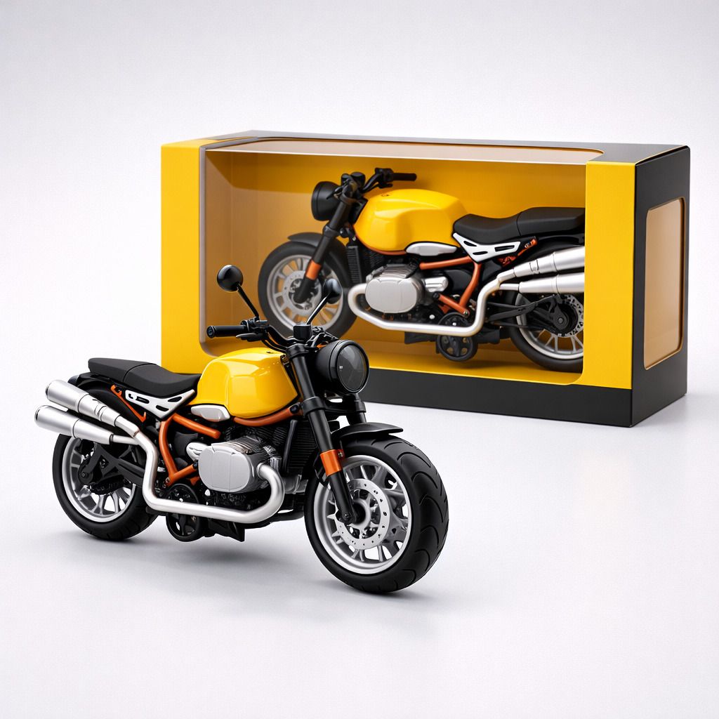 bizdom 12 cm Die-Cast Metal Pull Back Racing Bike Toy, Random Colour-picture-44