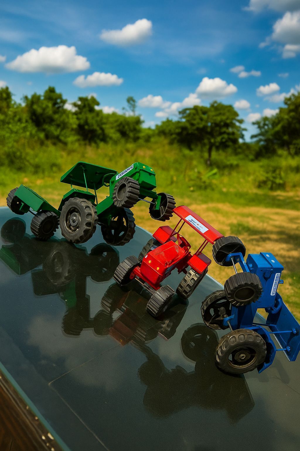 craftedroots Farming Tractor with Detachable Trolley/Real-Looking Farming Vehicle for Kids-picture-28