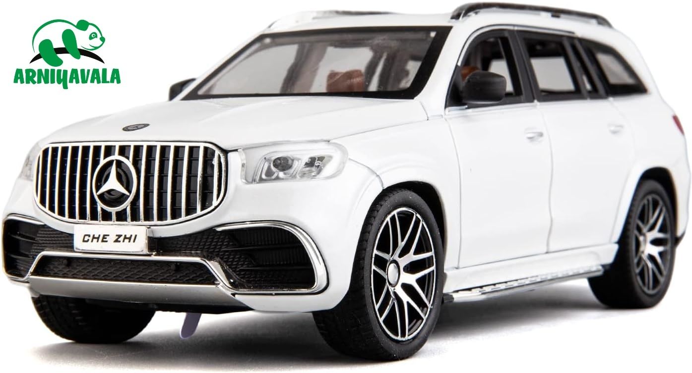 1/24 Benz GLS63 AMG Model Car,Zinc Alloy Diecast Toy Car Pull Back-image-21