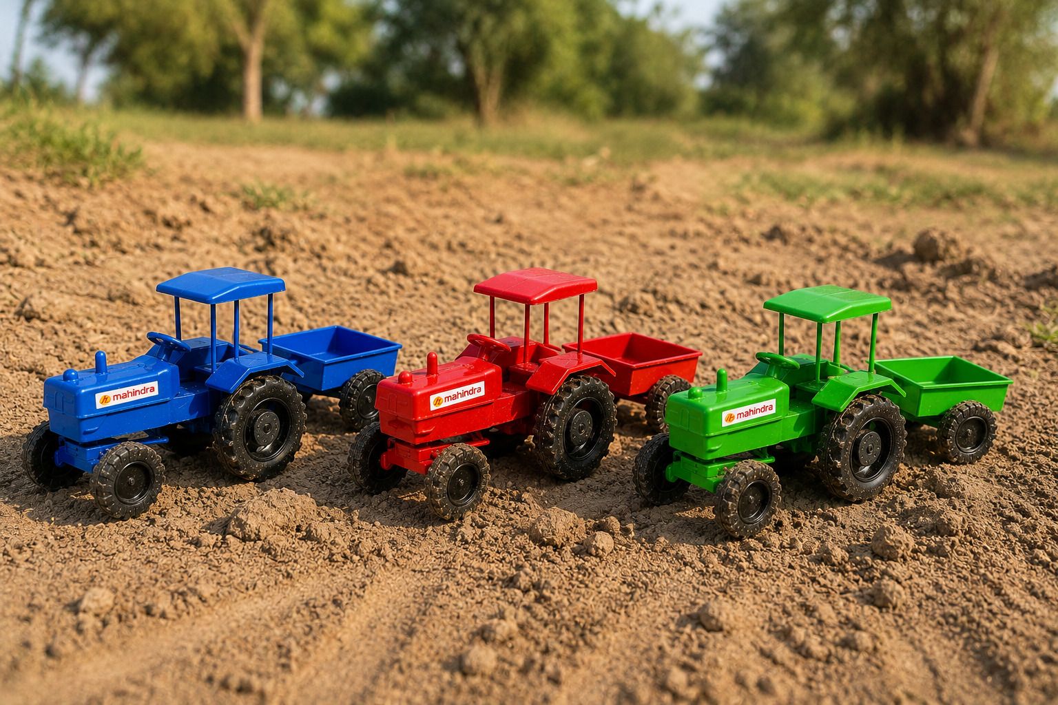 craftedroots Mini Farm Tractor with Detachable Trolley | Kids Toy-picture-39