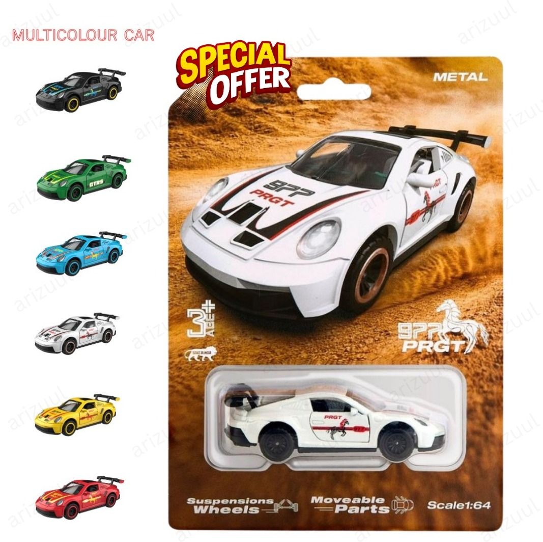 arizuul Porsche GT3 RS Alloy Body Diecast Toy Car 1:64 Scale-picture-24
