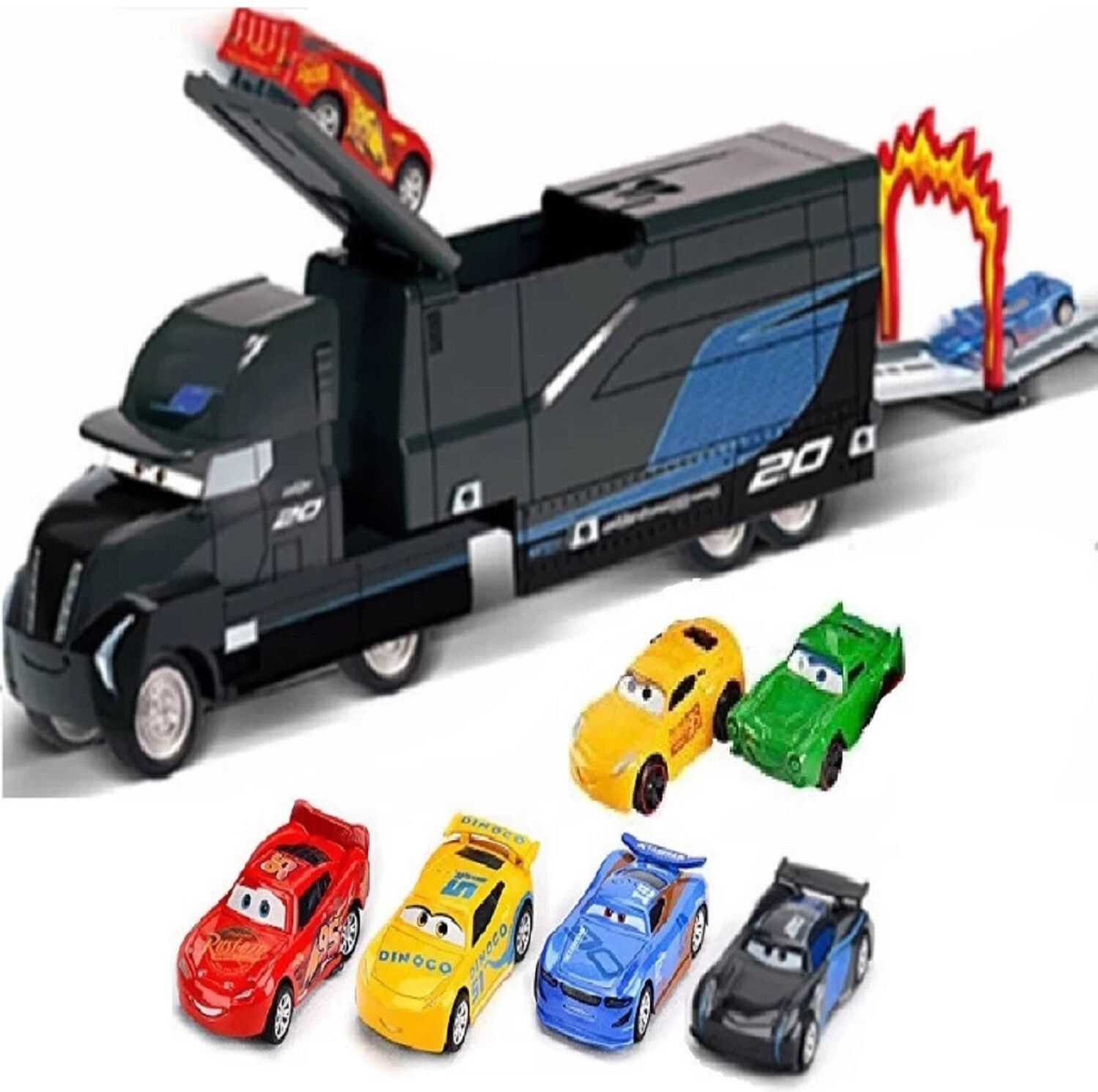 McQueen 0783-505 7 Pixar Cars 3 Lightning Jackson Black-image-10