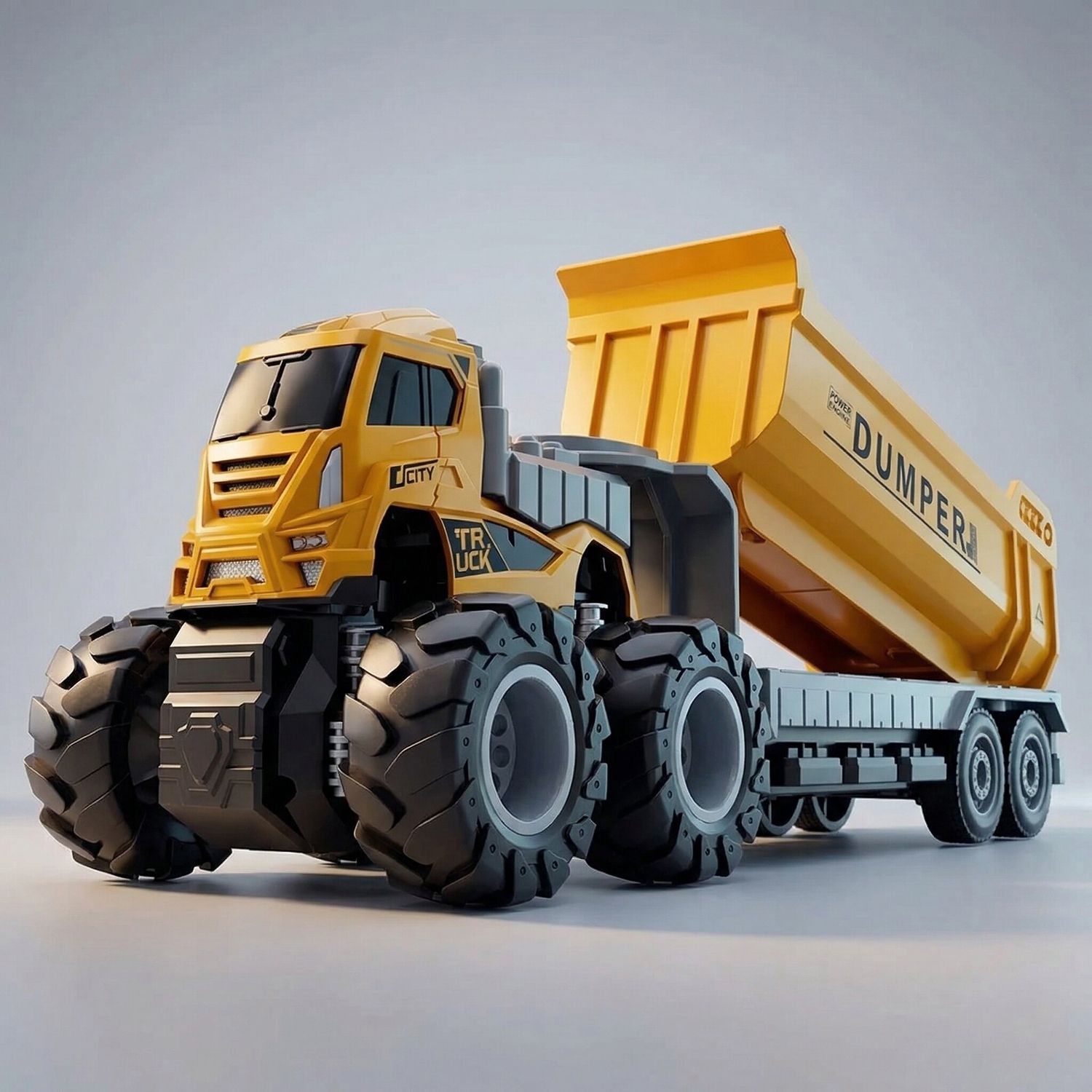 dezicon Friction Powered Monster Dumper Truck for Boys Construction Vehicle Toy for Kids-picture-14