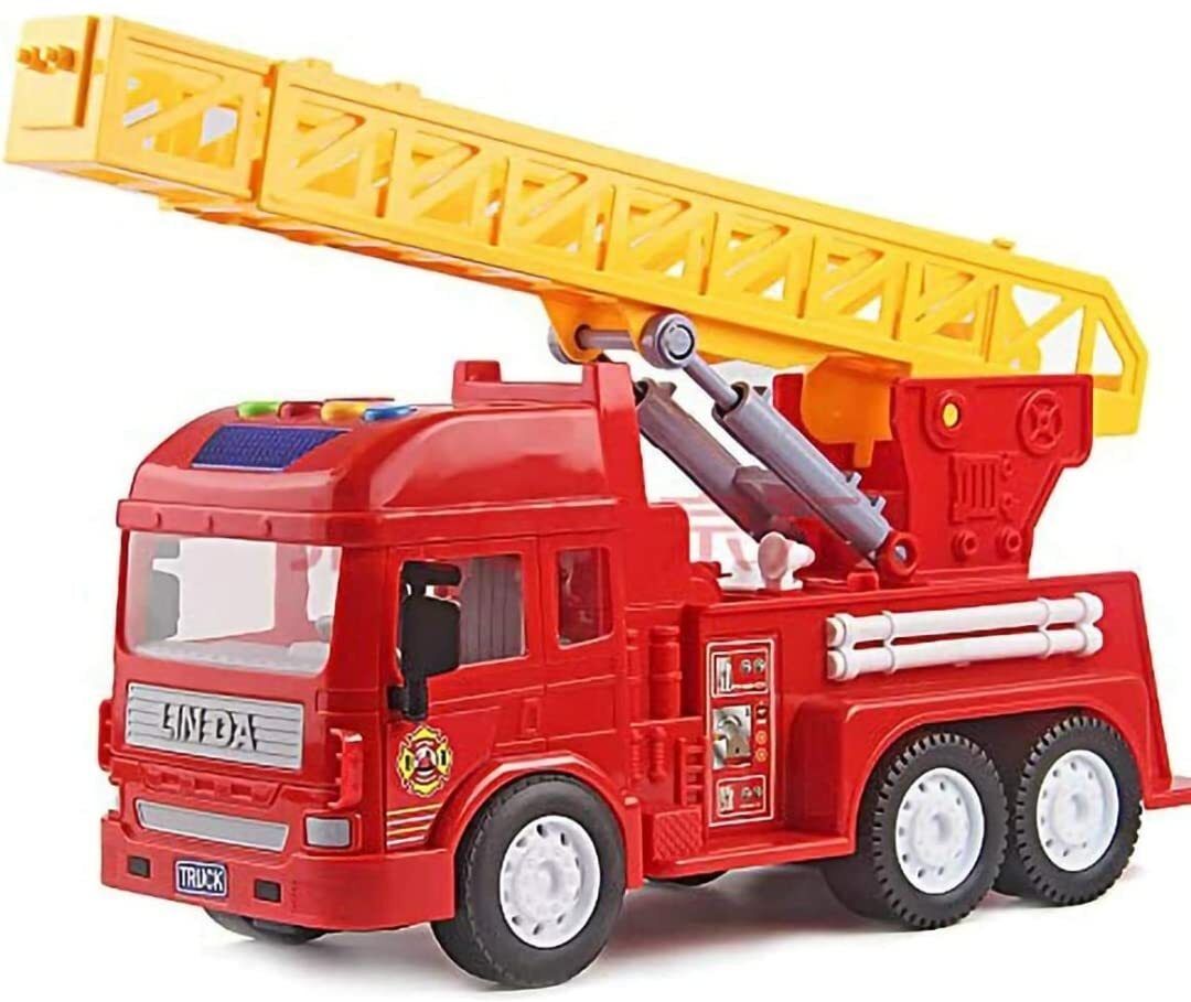 Friction Power Version Fire Truck | Size is Big | Light & Sound Effect Available-image-44