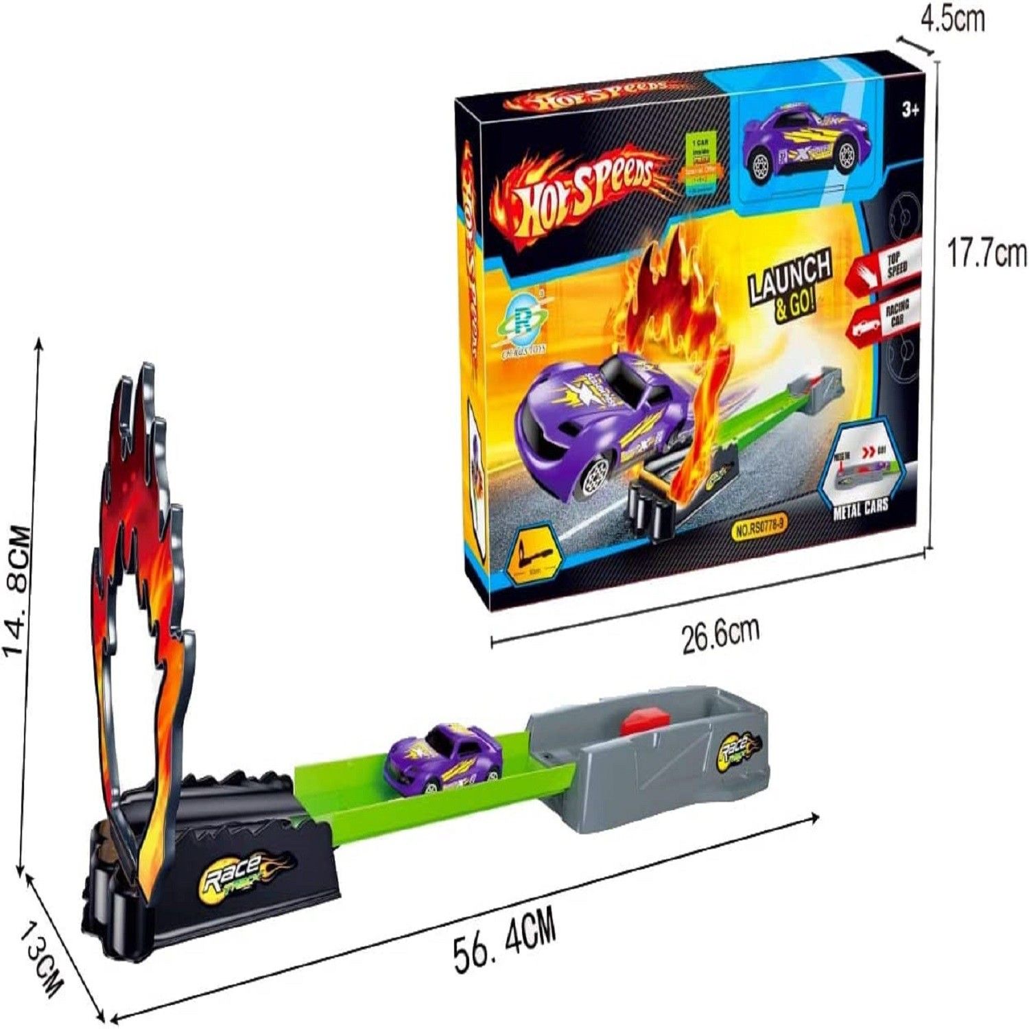 Launch and Go High Speed Racing Track Set Toy-image-27