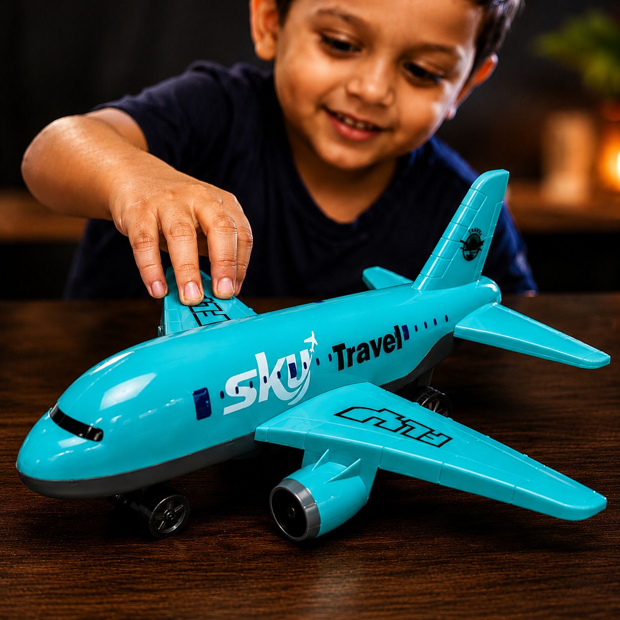 toyify Sky Travel Big Size Friction Aeroplane Toys for Kids | Push & Go Airplane toy-picture-29