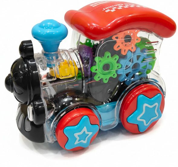 sam and mom Gear Train Engine with music, LED lights, sound, and rotating multicolor gears-picture-25