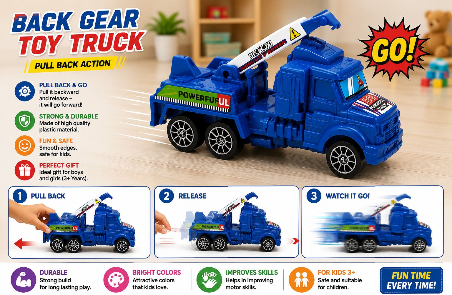 Pull Back Construction Truck Set of 4-image-48