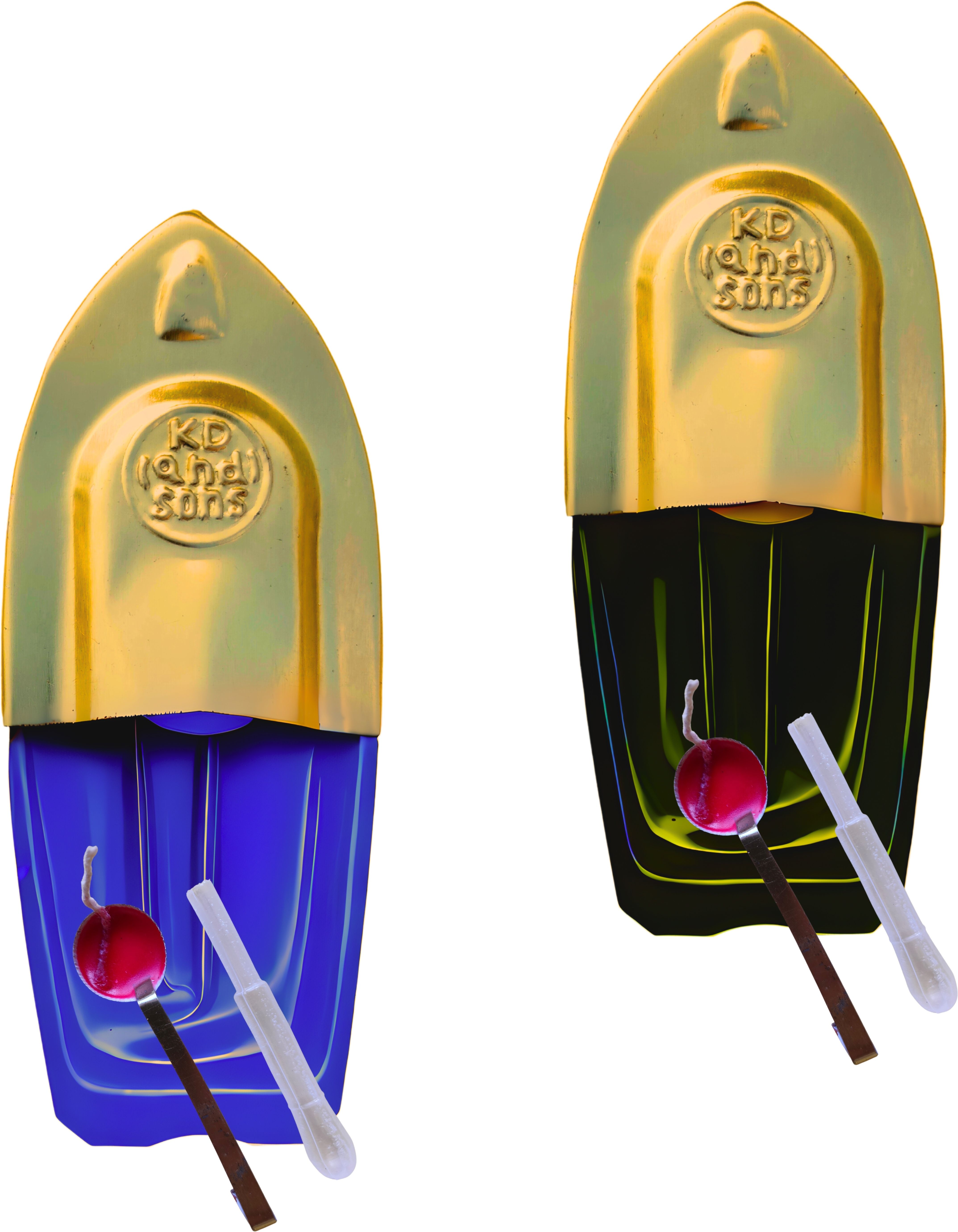 kd and sons Nostalgic Indian Tin Steam Toy Boat, Retro Pop Pop Mini Steamer Ship (2 Pieces)-picture-36