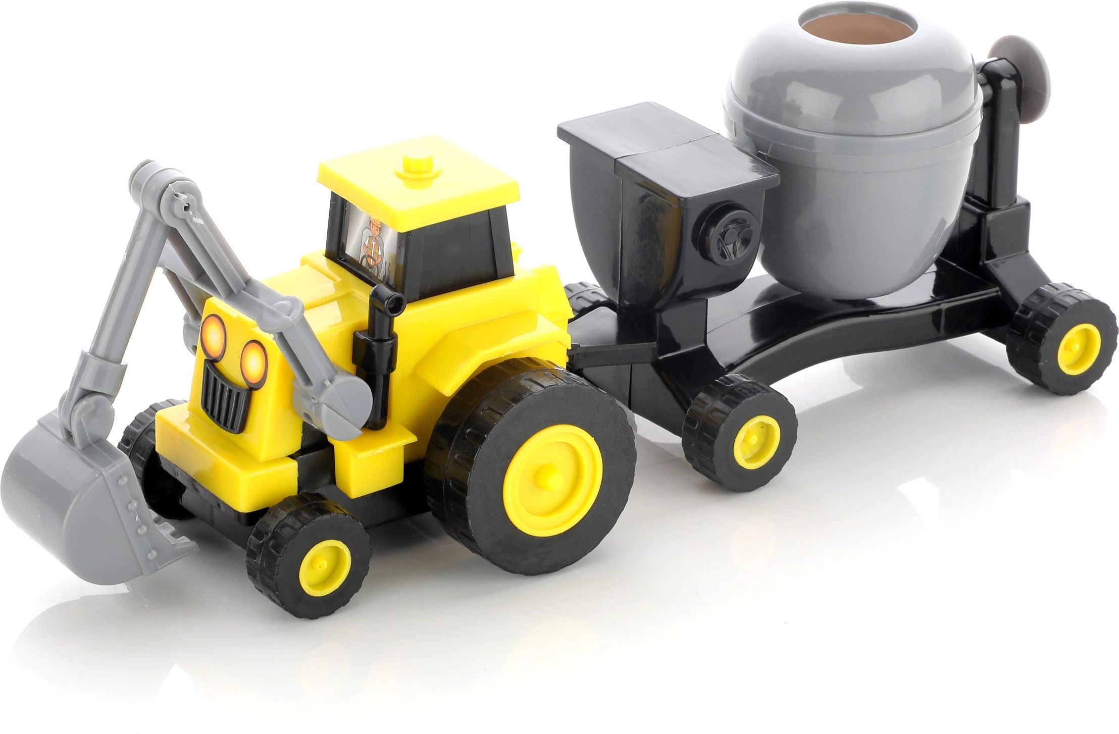 chanak Plastic Construction Vehicles Set Concrete Mixer Truck for Kids' Play & Learning-picture-4