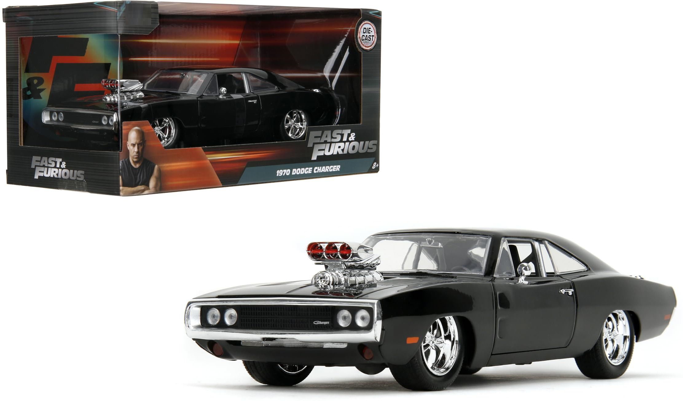 1:32 Metal Toy Car for Kid Model Fast and Furious Pullback Light Sound-image-35